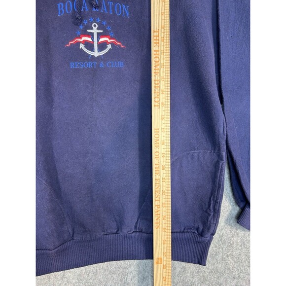 VTG Boca Raton Embroidered Sweatshirt Resort Palm Beach Florida Size S Oversized - Picture 7 of 10